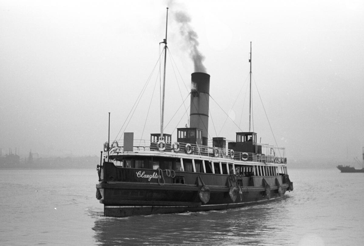mersey ferry claughton on the mersey late 1950s