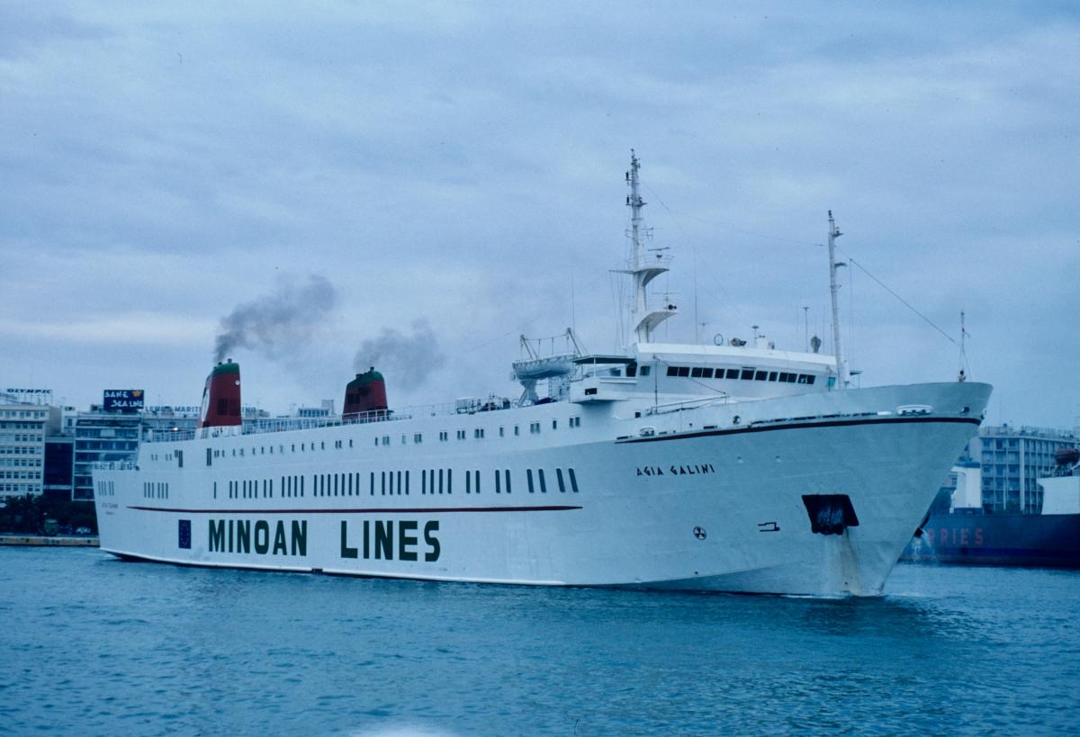 AGIA GALINI IN PIRAEUS PORT CIRCA 2008 I THINK