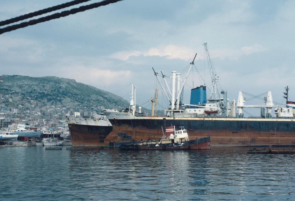 tugboat triton in perama 1984