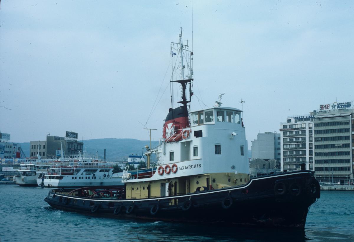 taxiarchis in matsas colours piraeus 1984