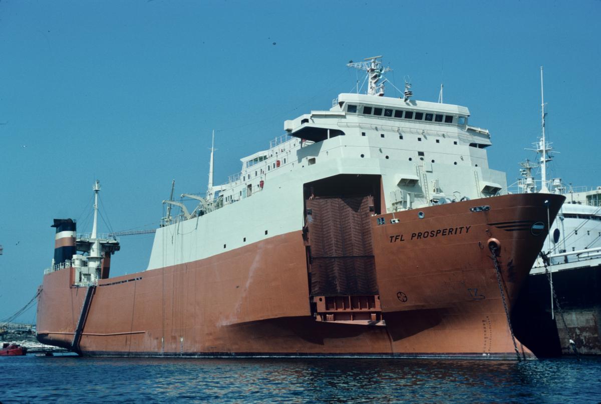 t f l prosperity in ambelaki harbour 1983 
she became the pontos